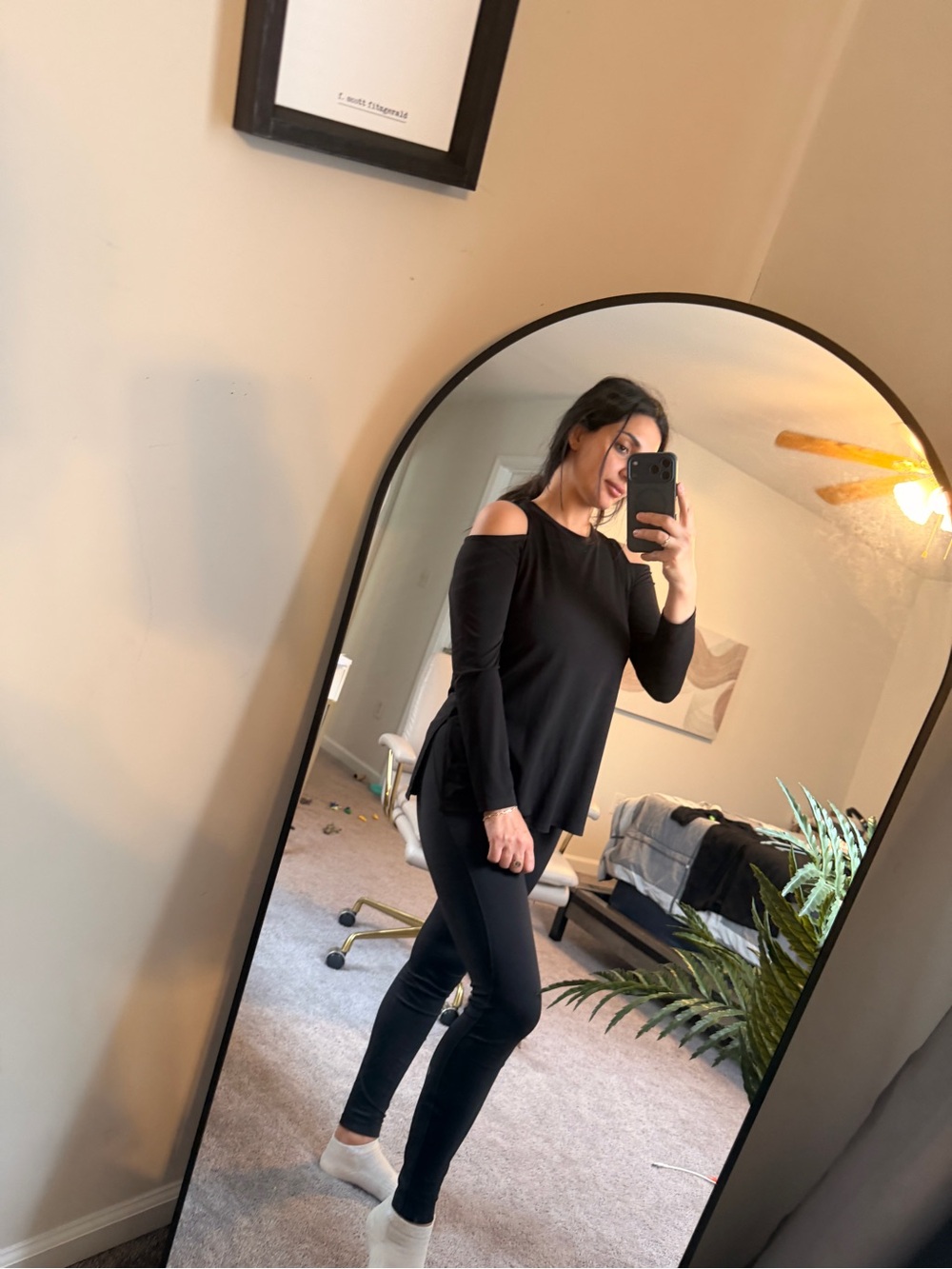 Michael Kors Cut Out Shoulder top